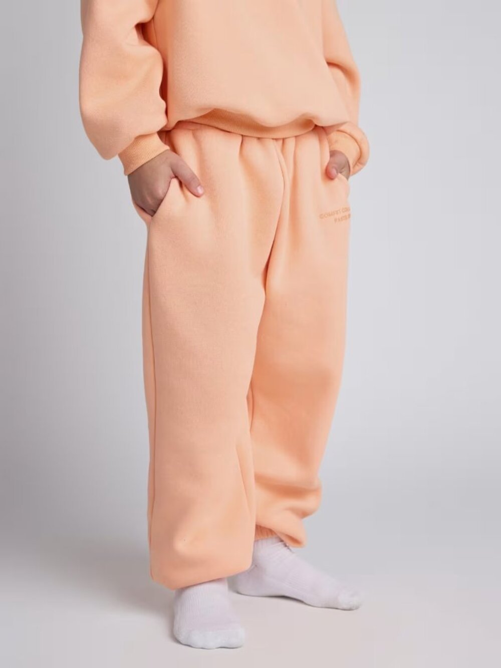 COMFRT Kid's M Peach Creamsicle Pastel Edit Sweatpants Thick Comfy